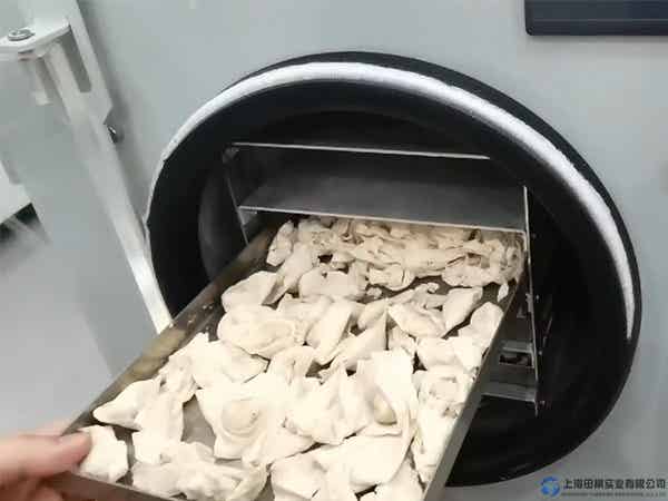 速食食品凍干：面條、餛飩真空冷凍干燥機