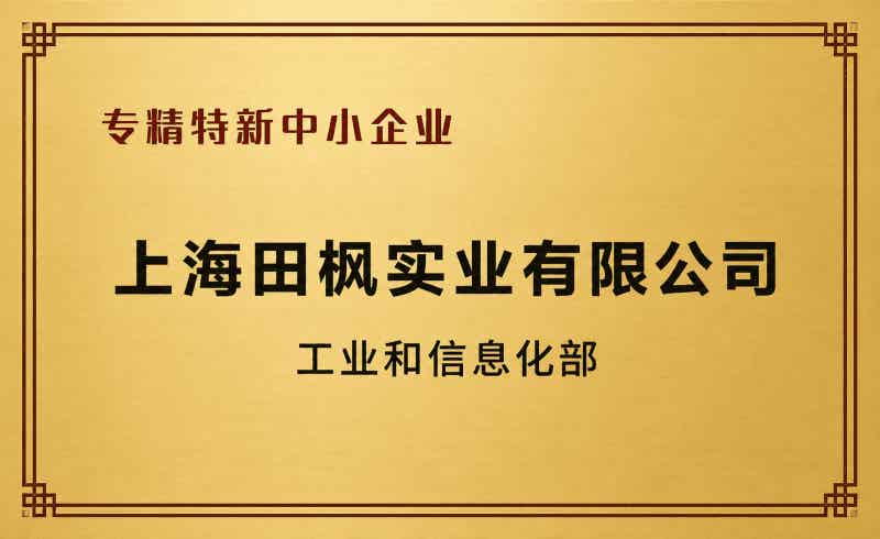 上海田楓企業(yè)榮譽(yù) 上海田楓企業(yè)榮譽(yù)