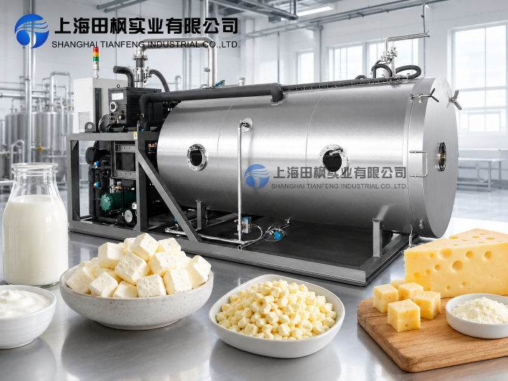 奶制品凍干休閑食品生產(chǎn)中的冷凍干燥機應(yīng)用